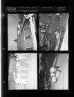 Man dies while painting roof (4 Negatives), August - December 1956, undated [Sleeve 9, Folder h, Box 11]